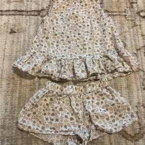 Rylee + Cru Floral Print Top and Shorts Set